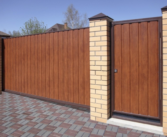 Ворота из металлического сайдинга в Усть-Лабинске